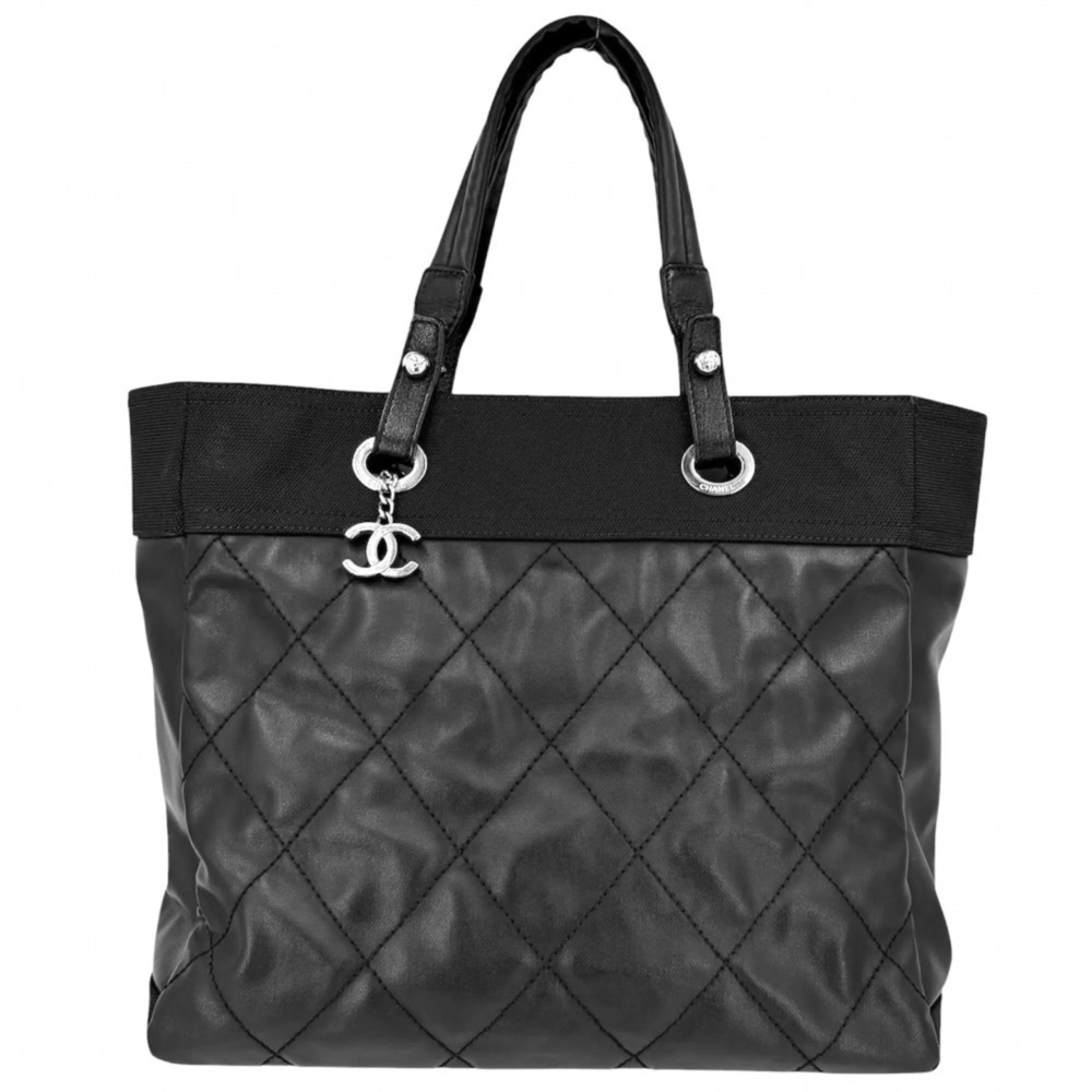 Chanel Paris Biarritz MM Tote Bag for Women, Coco Mark, CHANEL A34209, Coated...